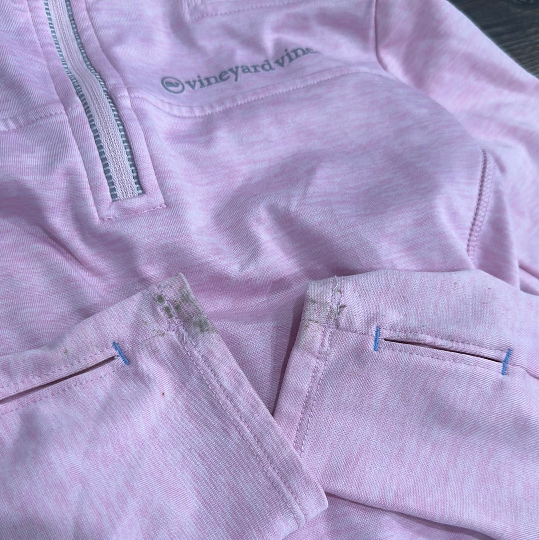 Girls Size Medium (10-12) Vineyard Vines The Shep Shirt Quarter Zip Pullover - Play Condition