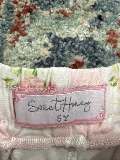Sweet Honey Floral Shorts Girls Size 6 VGUC