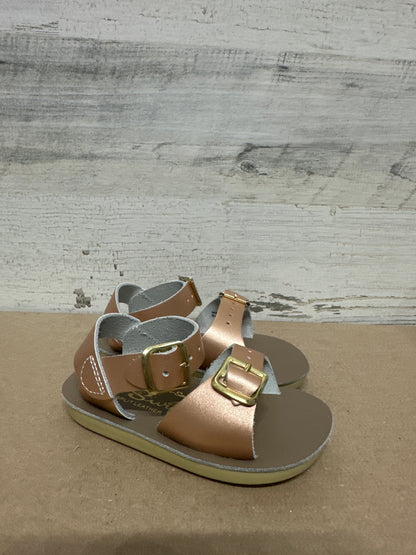 Girls Size 4 Toddler Sun San Rose Gold Surfer Sandals - New Without Box