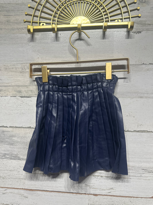 Girls Size 3-4 Lola + The Boys Faux Leather Pleated Skirt - Good Used Condition