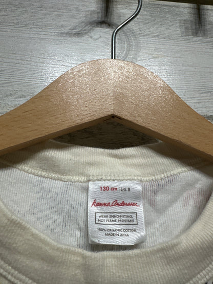 Hanna Andersson Organic Cotton Animal Pajama Set - Kids Size 8 (130 cm) - Very Good Used Condition