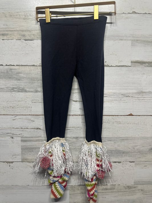 Size 6 Mimi & Maggie Stripe Pom Leggings - New Without Tags