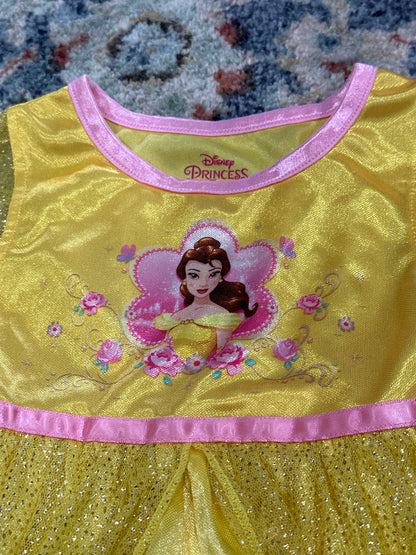 Disney Princess Beauty and the Beast Belle Nightgown Girls 2T VGUC
