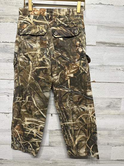 Boys Size Youth 10 Game Winner Pants Cargo Camo Advantage Max 4 HD Hunting Outdoors - Very Good Used Condition