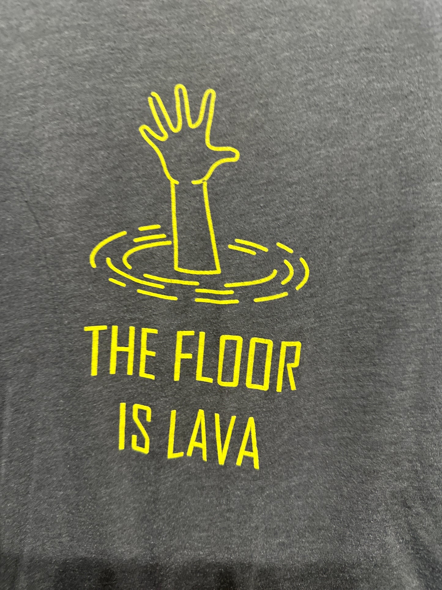 Boys Size 6 Urban Small The Floor is Lava Shirt - Good Used Condition