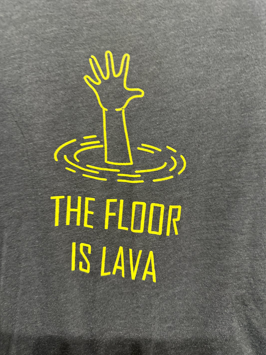 Boys Size 6 Urban Small The Floor is Lava Shirt - Good Used Condition