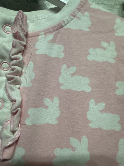 Size 6 Classic Whimsy Pink Bunny Pajama Set - Good Used Condition*