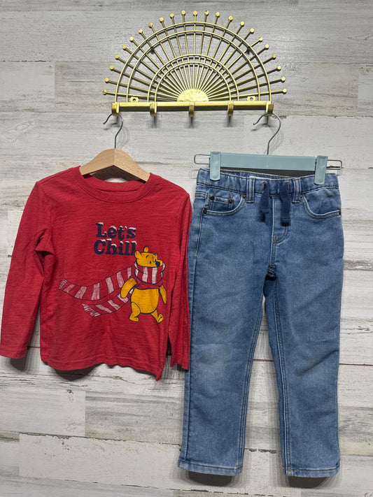 Lucky Jeans - Winnie The Pooh Shirt Boys Size 4t/4 VGUC