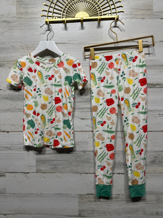 Boys Size 5 Angel Dear Bamboo Veggies Pajama Set - New With Tags