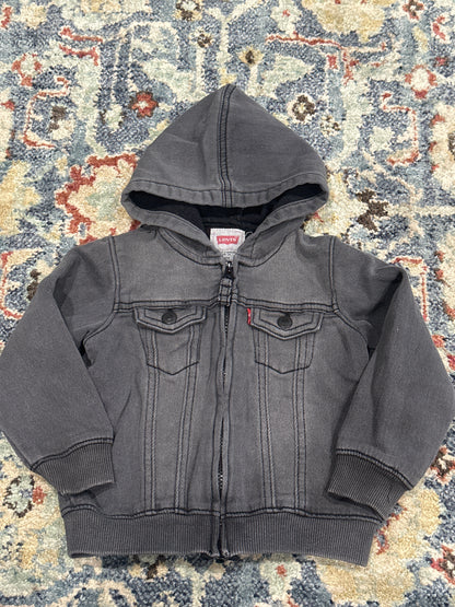 Levi’s Charcoal Jacket Boys Size 24m VGUC