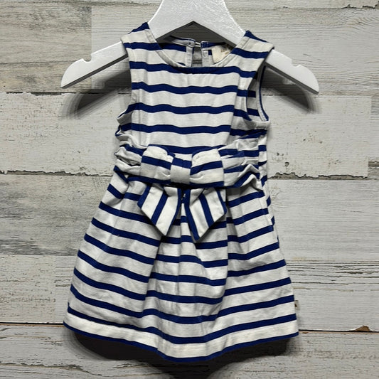 Girls Size 12m Kate Spade Blue/White Striped Dress - Play Condition