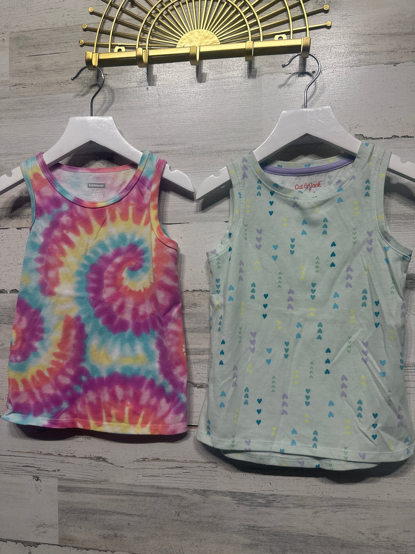 Girls Preowned Size 5t Tank Top Lot (2 Pieces)- Good Used Condition