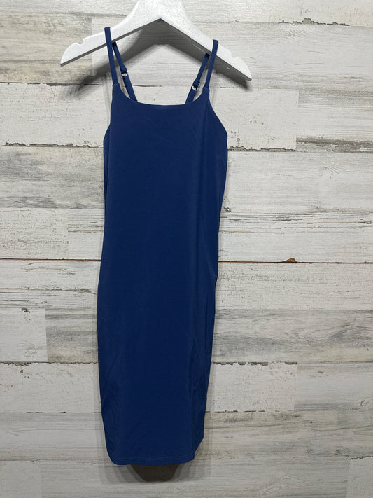 Girls Size 7 (Small) Athleta Girl “Doing The Most” Blue Active Dress (Built in Shorts) - Very Good Used Condition