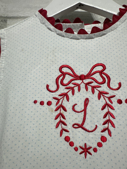 Size 4t Prim and Proper Embroidered “L” Dress - Play Condition*