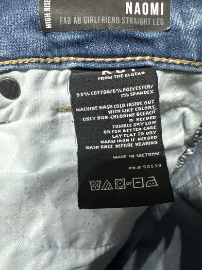Women's Size 10 Kut from the Kloth Naomi High Rise Straight Jeans - Very Good Used Condition