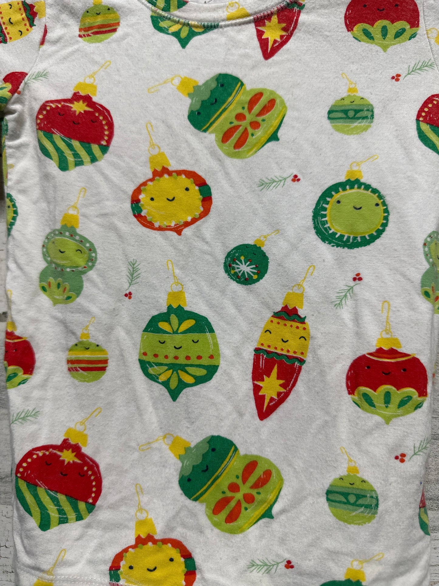 Size 2t (Toddler) Angel Dear Holiday Bamboo Pajama Set - Good Used Condition