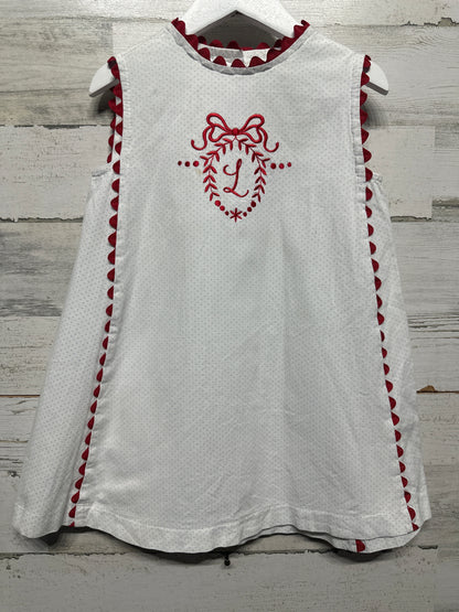 Size 4t Prim and Proper Embroidered “L” Dress - Play Condition*