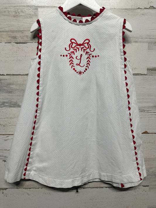 Size 4t Prim and Proper Embroidered “L” Dress - Play Condition*