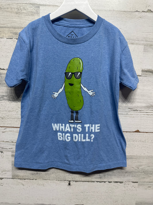 Boys Fits Like 6-7 Well Worn Los Angeles What's The Big Dill Pickle T-Shirt - Very Good Used Condition