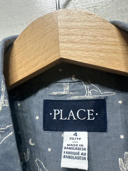 Boys Size 4 XS Children’s Place Button Up Shirt  - Very Good Used Condition