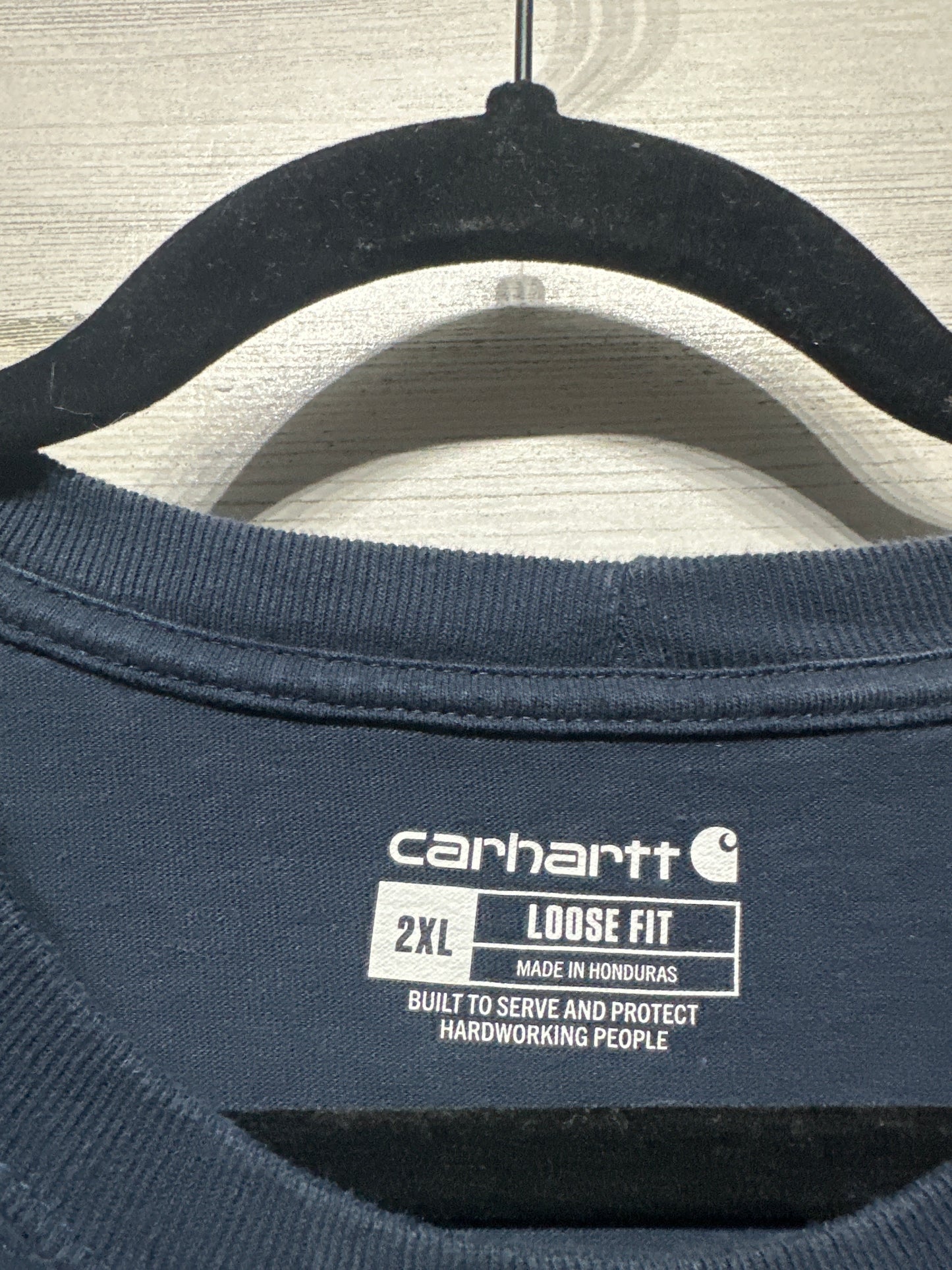 Carhartt Men’s XXL Loose Fit Navy Blue T-Shirt GUC