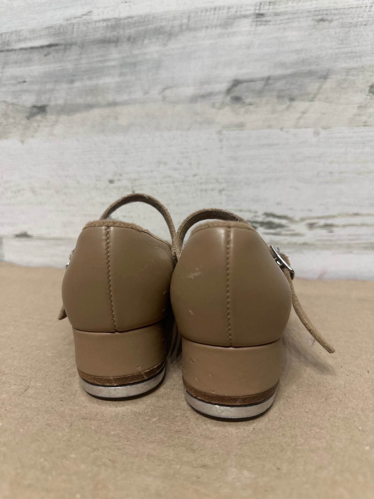 Size 1.5 (Youth) Bloch Tan Techno Tap Shoes - Good Used Condition*