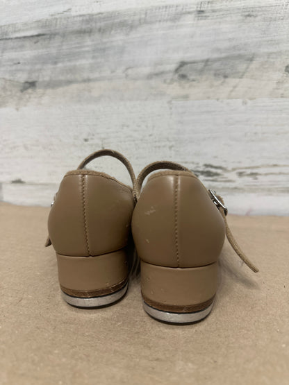 Size 1.5 (Youth) Bloch Tan Techno Tap Shoes - Good Used Condition*