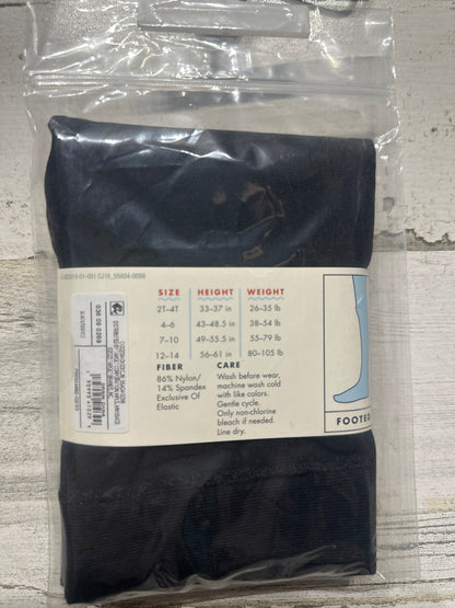 Girls Size 7-10 Cat & Jack Black Dance Footed Tights - New With Tags