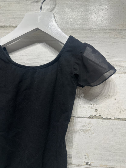 Girls Size 2-4 Years Black Leotard - Very Good Used Condition