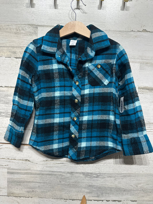 Boys Size 3t Old Navy Flannel Shirt - New With Tags