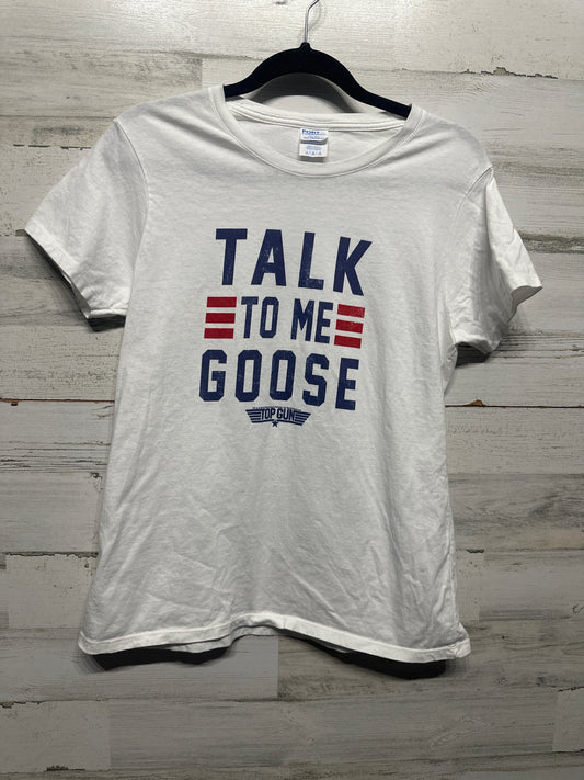Women’s Size Large Top Gun Talk to Me Goose Shirt - Good Used Condition