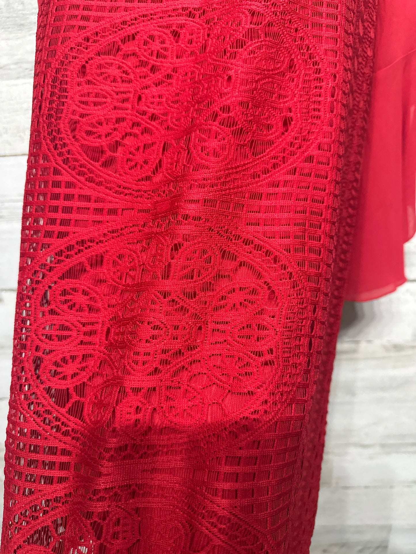 Girls Size 14 My Michelle Red Lace Dress - Very Good Used Condition