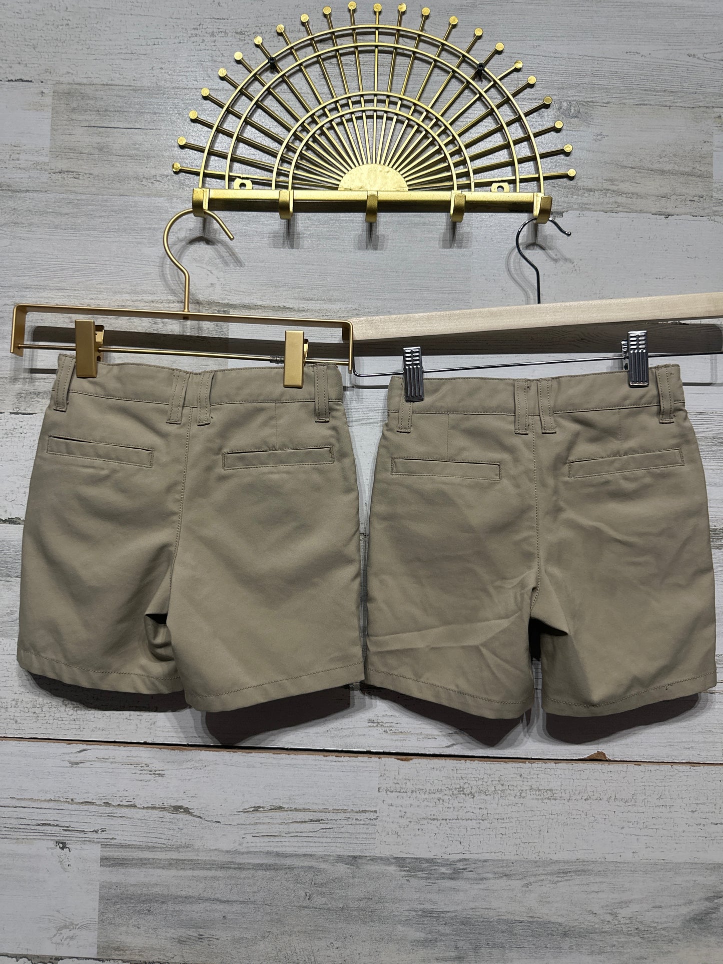 Boys Preowned Size 3t Cat and Jack Quick Dry Khaki Shorts (2 pair) - Play Condition**