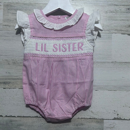 Girls Lil Cactus Smocked Lil Sister Bubble - new with tags