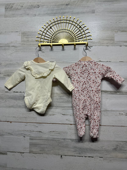 Nicole Miller/Tahari Baby Long Sleeve Lot - 2 Pieces - Size 0-3m - Very Good Used Condition