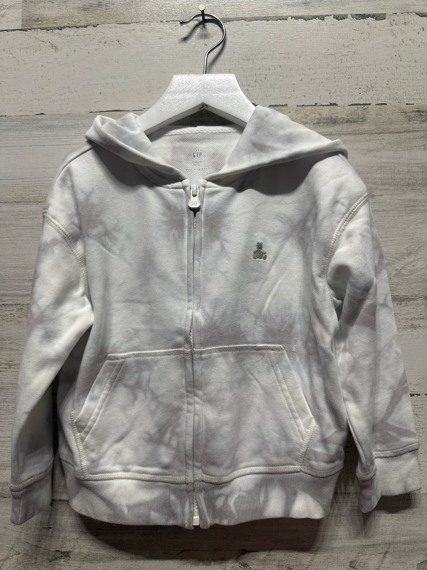 Size 4 Years Baby Gap Soft Hooded Zip Up Jacket - Very Good Used Condition