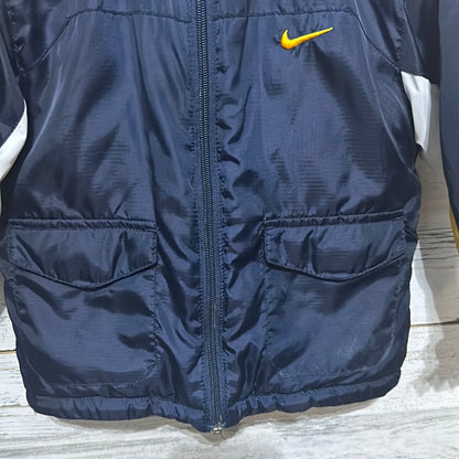 Boys Size 2t Nike Navy fleece lined coat - play condition