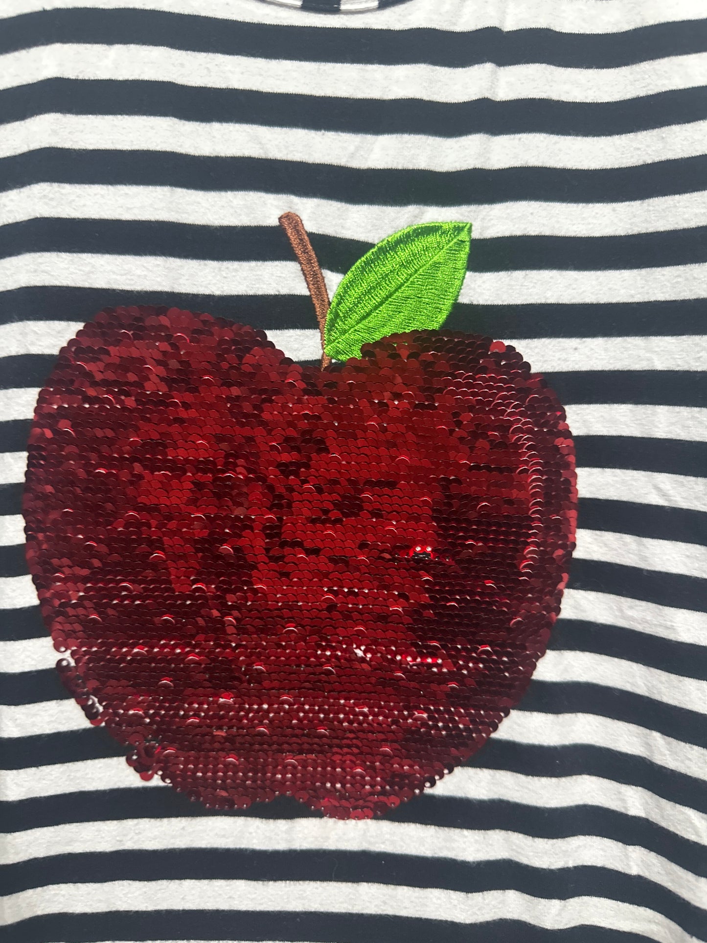 Size 8-10 Sequin Apple Dress - Very Good Used Condition