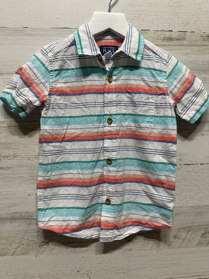 Boys Preowned Size 4t Children’s Place Stripe Button Up Shirt - Good Used Condition