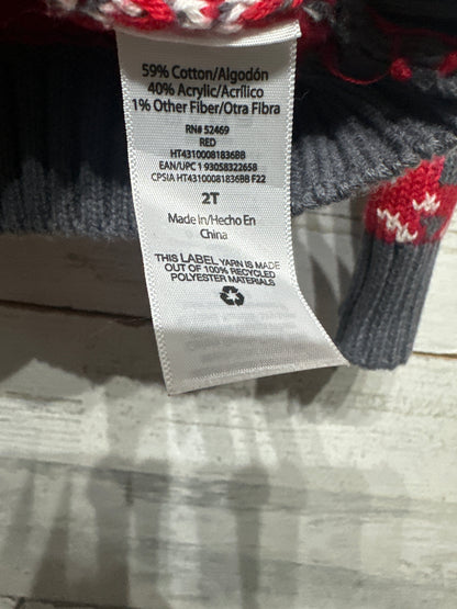 Holiday Time Gnome Sweater Toddler 2T VGUC