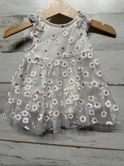 Floral Dress - Cat & Jack Girls Size 0-3m - Very Good Used Condition
