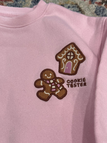 Cookie Tester Holiday Gingerbread Sweatshirt Girls 2T GUC
