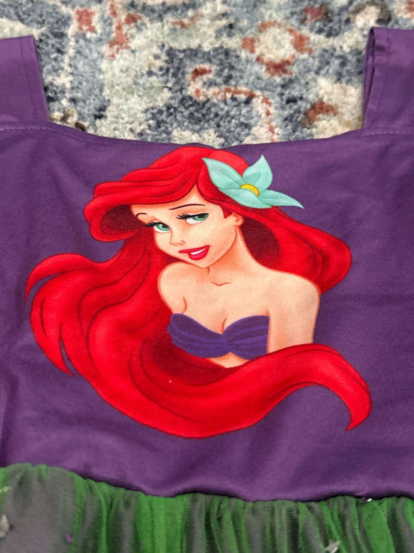 Little Mermaid Ariel Dress Girls 4t GUC
