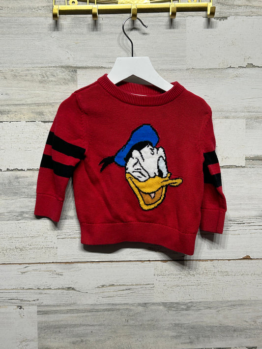 Boys Size 12-18m Disney / Gap Donald Duck Sweater - Good Used Condition