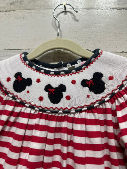 Girls Size 2t Banana Split Smocked Mouse Dress - Play Condition*