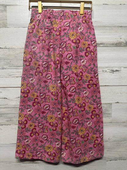 Wide Leg Floral Pants - B’Tween - Girls Size 7 - Very Good Used Condition
