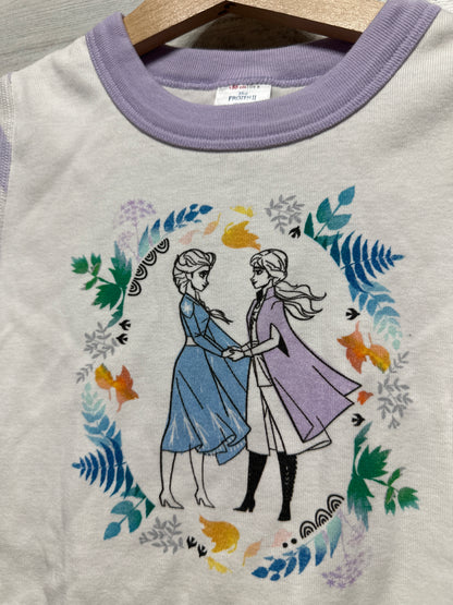 Hanna Andersson Disney Frozen Organic Cotton Shorts Pajama Set - Girls Size 8 (130cm) - Very Good Used Condition