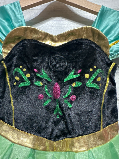 Frozen Anna Costume Dress Girls 4 (100)- Play Condition