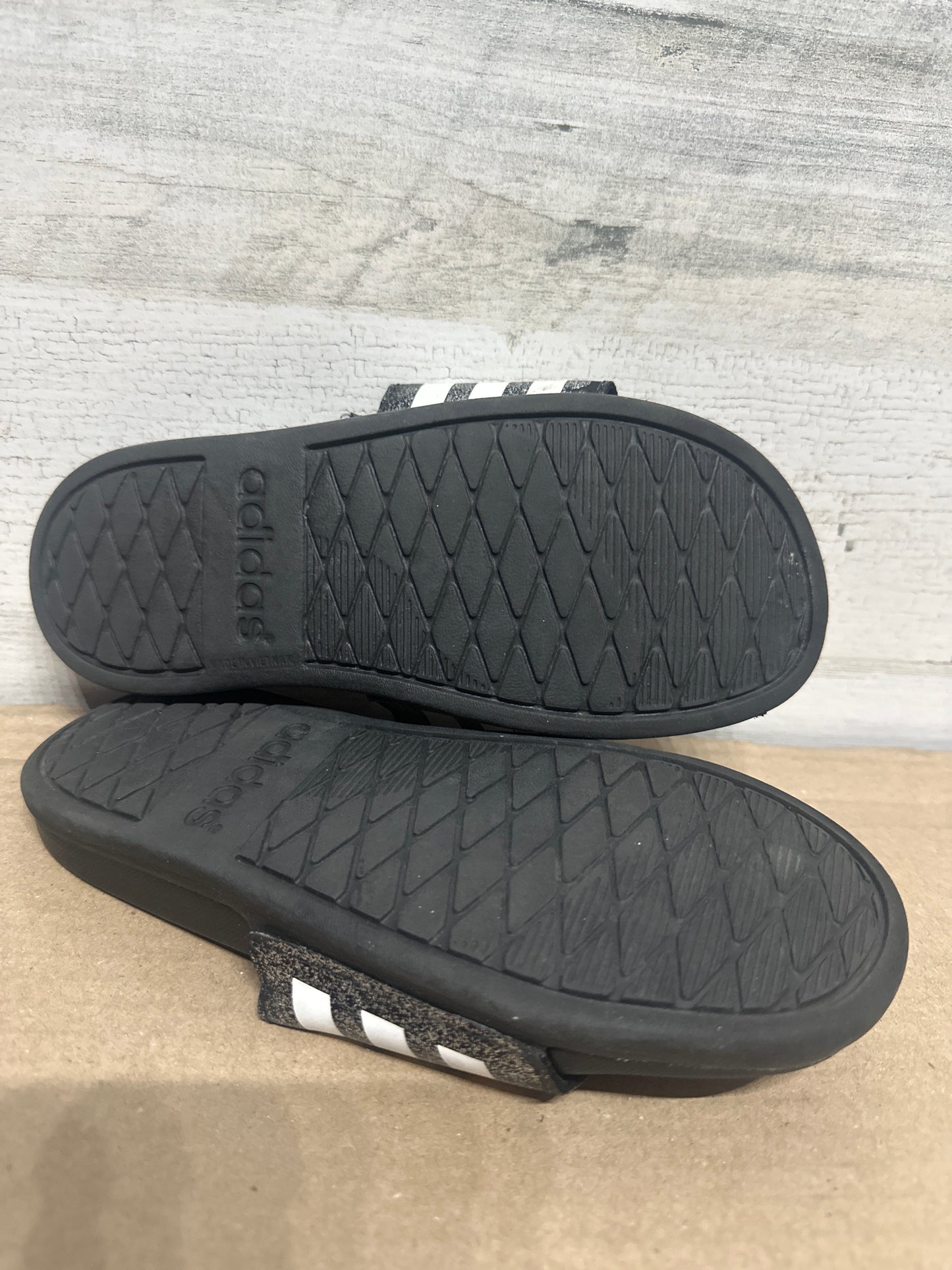 Size 2 (Youth) Adidas Glitter Slides - Good Used Condition*