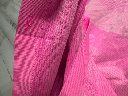 Women's Size 12 Lululemon Pink Striped Swiftly Tech - Good Used Condition